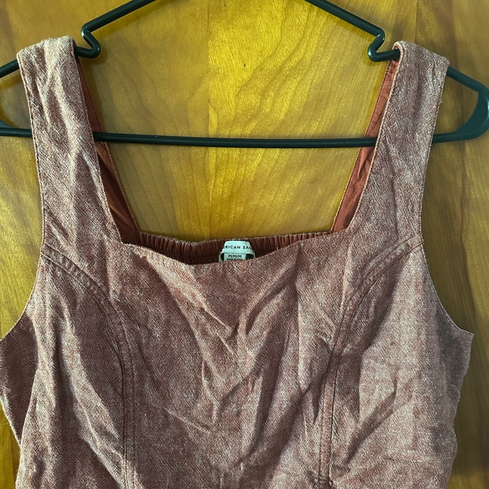 American Eagle Outfitters Red Textured Top